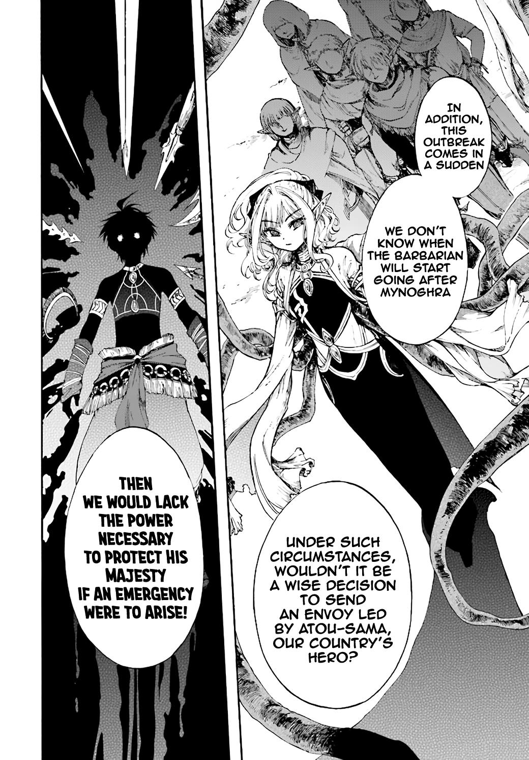 Isekai Mokushiroku Mynoghra: Hametsu no Bunmei de Hajimeru Sekai Seifuku Chap 11.1 - Next Chap 12.1