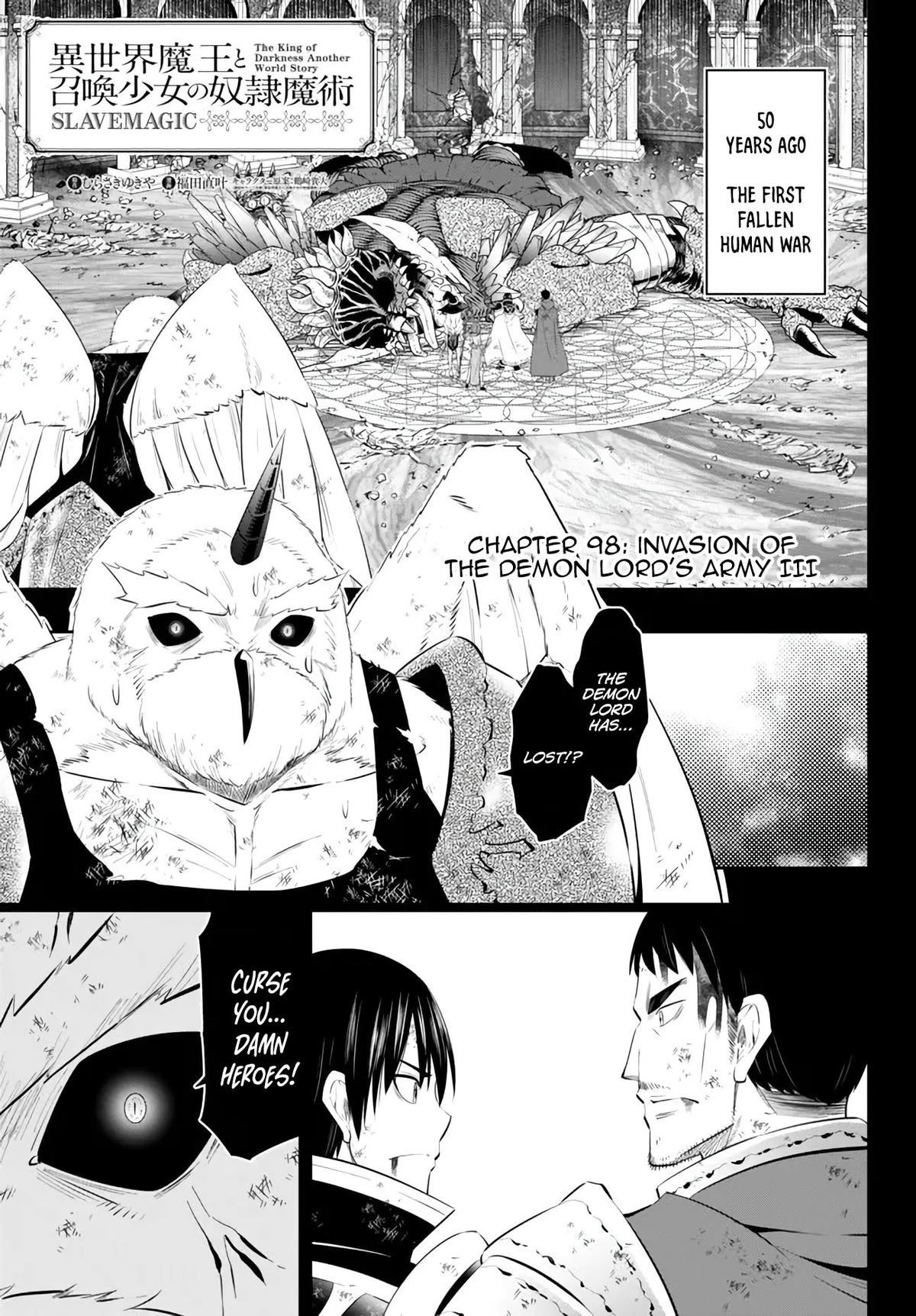Isekai Maou to Shoukan Shoujo Dorei Majutsu Chap 98.1 - Next Chap 99.1