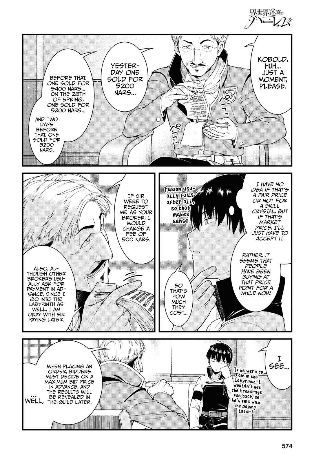 Isekai Meikyuu de Harem o Chap 52 - Next Chap 53