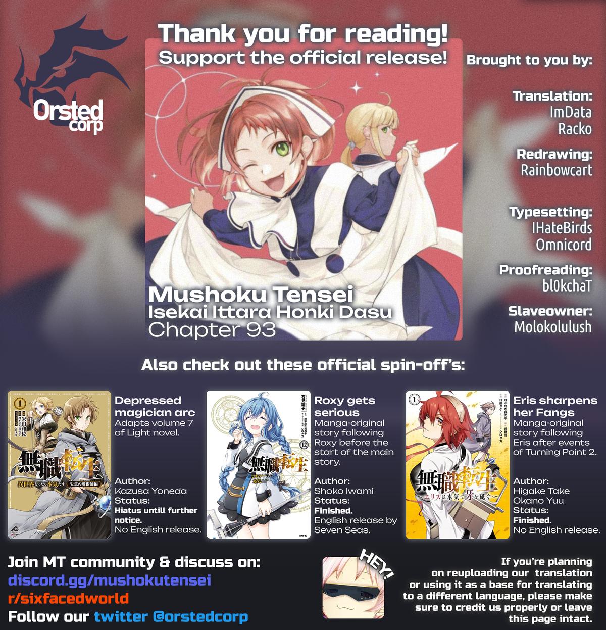 Mushoku Tensei – Isekai Ittara Honki Dasu Chap 93 - Next Chap 94