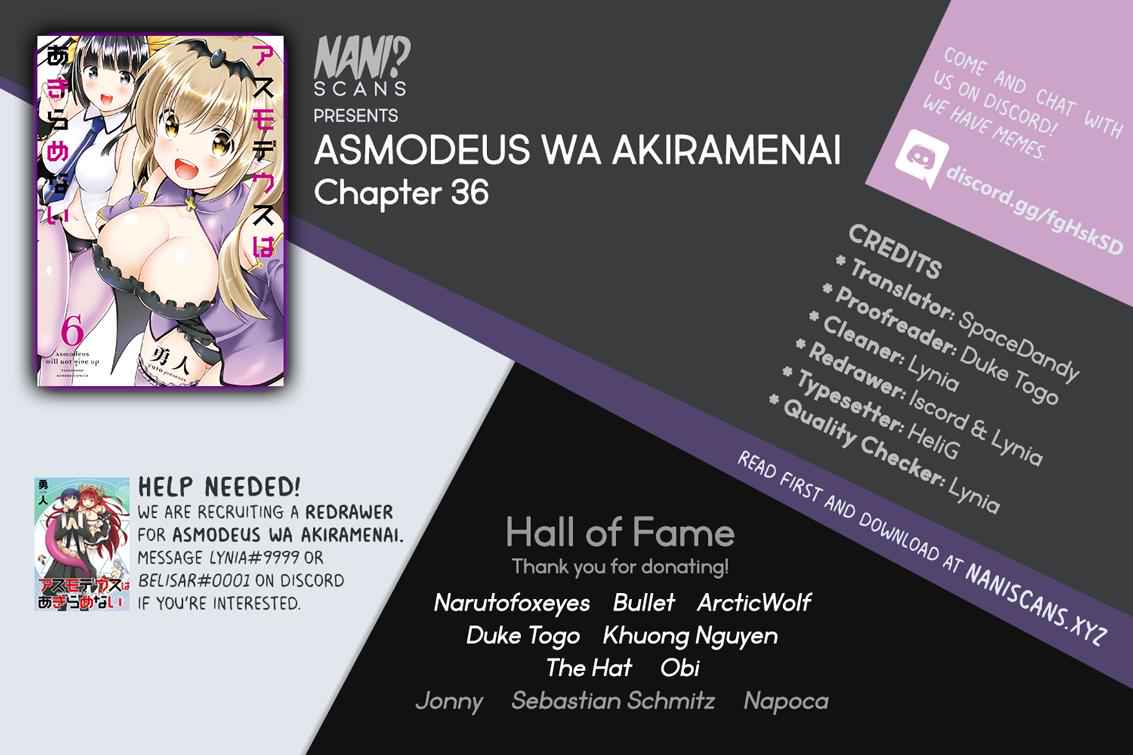 Asmodeus wa Akiramenai Chap 36 - Next Chap 37