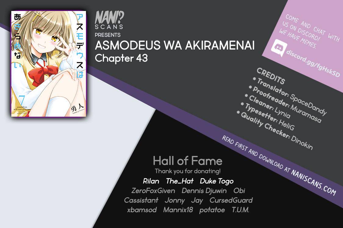 Asmodeus wa Akiramenai Chap 43 - Next Chap 44